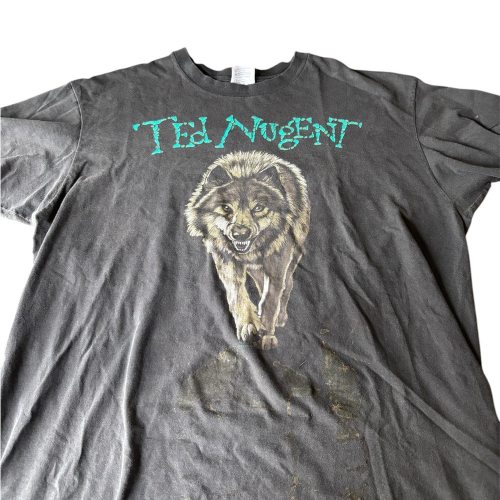 1991 Vtg Ted Nugent Whiplash Bash Shirt Size XL